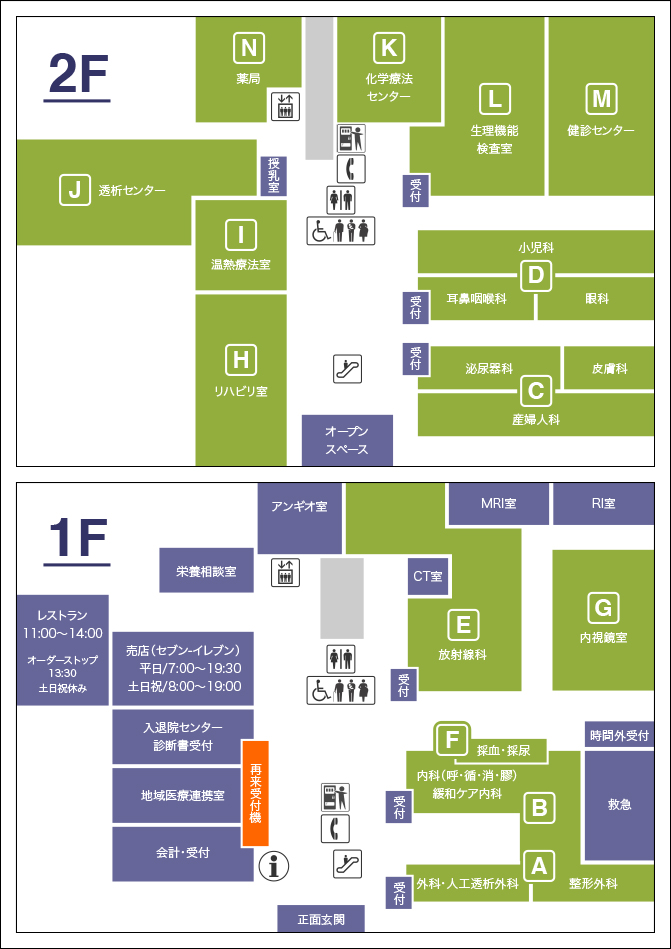 外来フロアマップ