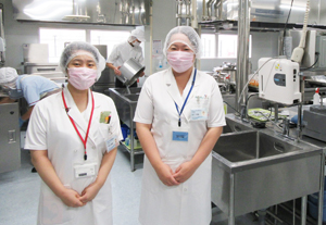 患者さんの栄養管理を担当しています。